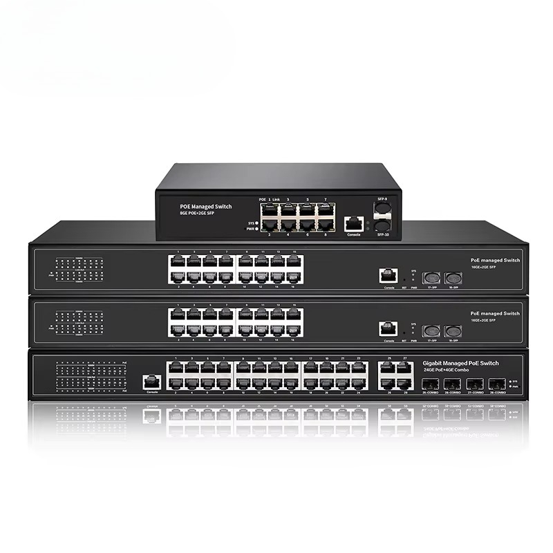 8-Ports 16 24 48 Ports Gigabit - огляд і ціна Managed Gigabit Poe Switch 8 Port 802.3At